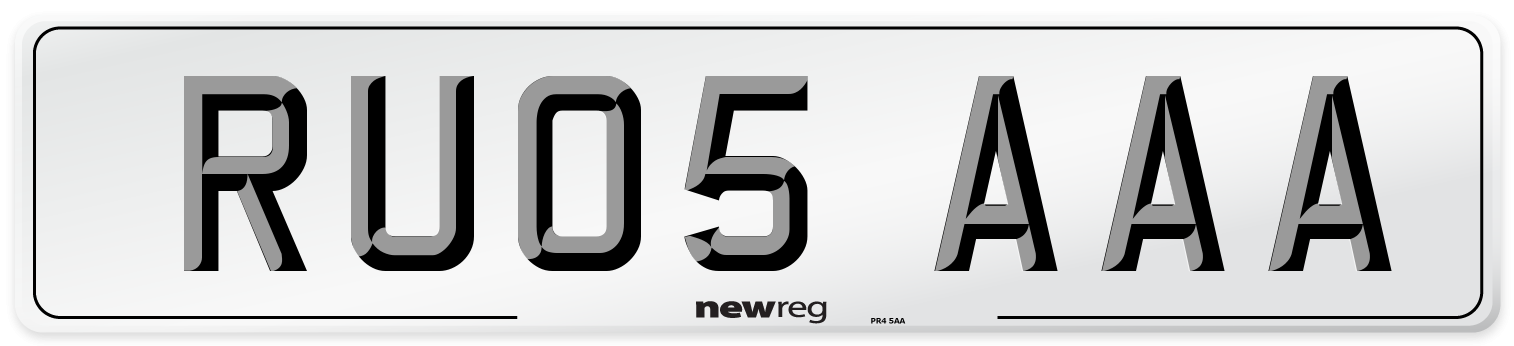 RU05 AAA Number Plate from New Reg